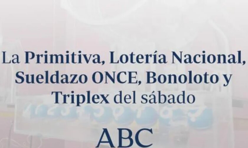 Euromillones, Cuponazo ONCE, Bonoloto, Triplex y Eurojackpot: comprueba los resultados de las loterías que se celebran el sábado sábado, 14 de septiembre de 2024