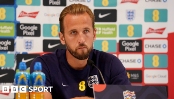 England captain Harry Kane speaks to the media before the game with the Republic of Ireland.