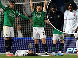 Ex-Man United star Tahith Chong collapses on the pitch during clash with Plymouth as medics rush to his aid in worrying scenes at Home Park