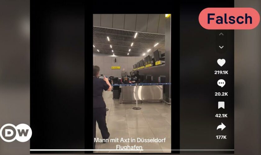 Faktencheck: Kein Axt-Angriff am Flughafen Düsseldorf