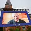 First glimpse of Sven Goran Eriksson's coffin ahead of star-studded funeral for ex-England manager as David Beckham leads mourners