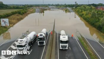 Flash floods and amber warning as more rain expected overnight