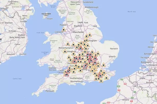 Flood map in full with 85 alerts after horror Met Office amber weather warning