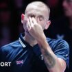 Dan Evans reacts after his loss to Denis Shapovalov