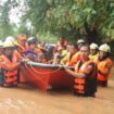 Manche Orte in dem Krisenland waren nicht erreichbar (Handout). Foto: Uncredited/Myanmar Fire Service Department/XinHua/dpa