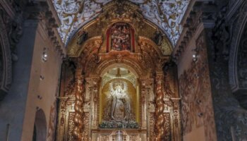 Hallan en Santa María la Blanca restos un primitivo retablo de mampostería del siglo XV o XVI