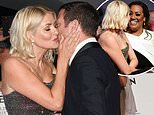 Holly Willoughby reunites with her This Morning co-stars as she shares a kiss with Dermot O'Leary at the National Television Awards 2024