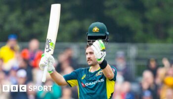 Josh Inglis celebrates his century for Australia