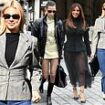 Kendall Jenner and Eva Longoria step out of their lavish hotels while Bella Hadid attends a YSL fitting as they lead the Paris Fashion Week arrivals