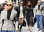 Kendall Jenner and Eva Longoria step out of their lavish hotels while Bella Hadid attends a YSL fitting as they lead the Paris Fashion Week arrivals