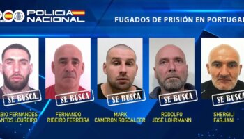 La Policía difunde la imagen de los cinco presos peligrosos fugados en Portugal para pedir colaboración ciudadana