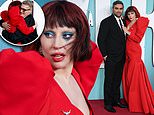 Lady Gaga stuns in a custom-made gown as she joins co-star Joaquin Phoenix and supportive fiancé Michael Polansky at the UK premiere of The Joker: Folie à Deux - after its triumphant opening in Venice