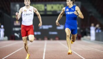 Leichtathletik: Armand Duplantis gewinnt 100-Meter-Sprint gegen Karsten Warholm