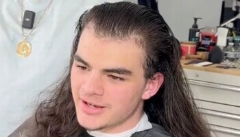 Man with long hair travels an hour for trim – and is mind-blown by transformation