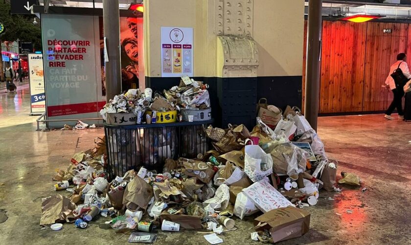 Marseille : une société privée réquisitionnée pour ramasser les poubelles à la gare Saint-Charles