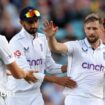 Chris Woakes celebrates