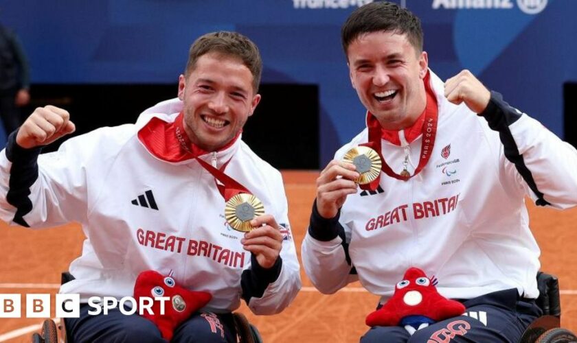 Alfie Hewett and Gordon Reid with medals