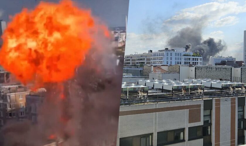 Paris : des explosions et un grave incendie sur le toit d’un immeuble du 13e arrondissement, deux blessés