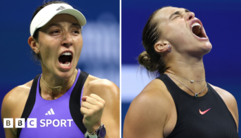 Jessica Pegula and Aryna Sabalenka celebrate their respective US Open victories