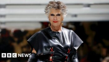 Prue Leith like you've never seen her before on London catwalk