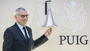 Puig se despeña un 10% en bolsa tras anunciar una reducción del 27% del beneficio en sus primeros resultados cotizando