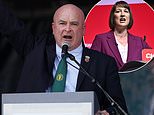 RMT boss Mick 'the grinch' Lynch vows to 'seize control' of the UK economy: Militant chief demands unions in 'every workplace' in hard-Left rant now his Labour 'friends' are in power