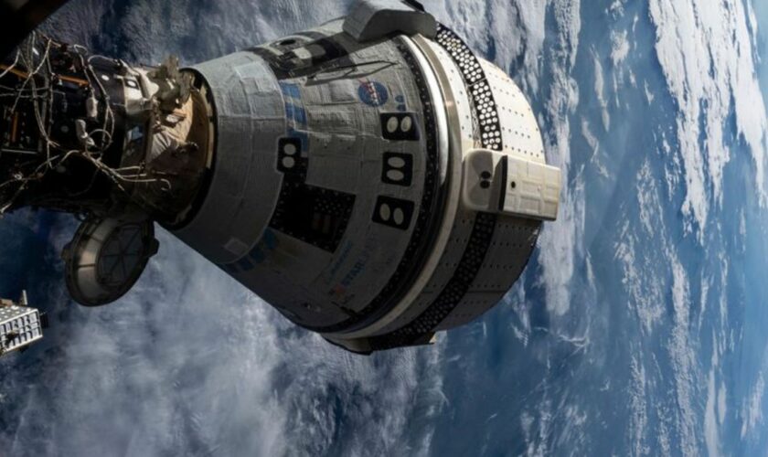 Wieder auf der Erde: die "Starliner"-Kapsel. Foto: Uncredited/NASA/AP/dpa