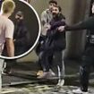 Shia LaBeouf is filmed by shocked onlookers as he prepares to fight men outside an Edinburgh pub as Hollywood actor taunts: 'I'm right here, m**********r'