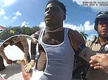 Shock police bodycam footage shows Tyreek Hill pleading with cops as they wrestle him to the ground during his detainment and tell him to 'stop crying'