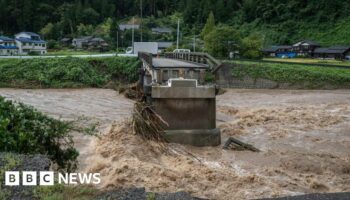 Six dead after record rain causes floods in Japan