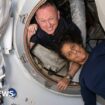 Stranded astronauts' capsule heads home without them