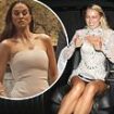 Strictly's Tasha Ghouri puts on a VERY animated display while bleary-eyed Vicky Pattison looks all partied out as stars make a raucous departure from the National Television Awards 2024