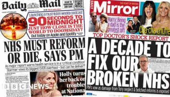 The Papers: 'Biggest NHS reform' coming after 'damning' report