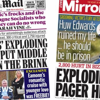 The Papers: 'Exploding pager hell' and 'Middle East on brink'