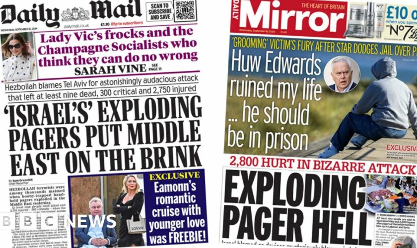 The Papers: 'Exploding pager hell' and 'Middle East on brink'