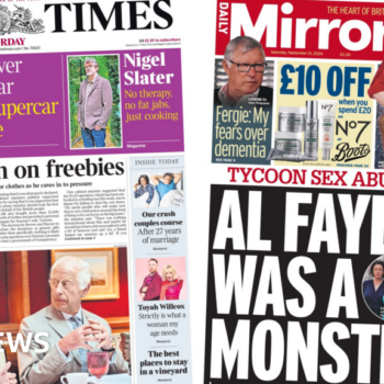 The Papers: 'Labour U-turn on freebies' and 'Fayed was a monster'