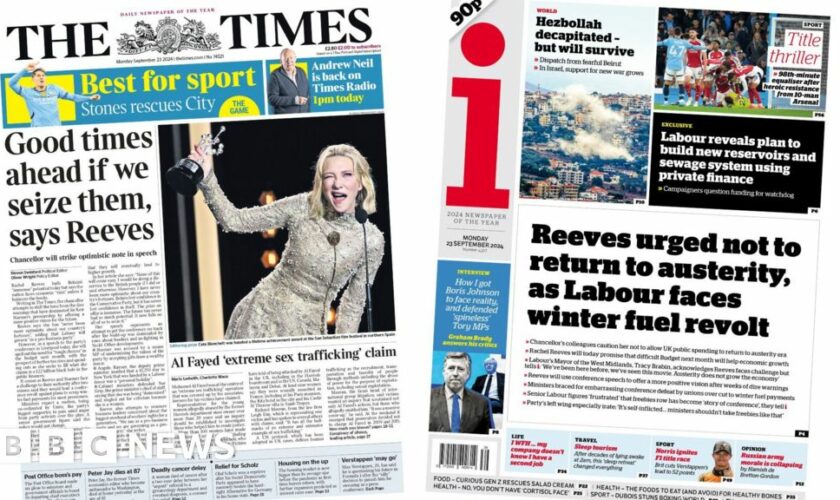 The Papers: 'Labour war on tax cheats' and winter fuel 'revolt'