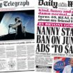 The Papers: UK missiles 'vital' to stop Putin, and 'nanny Starmer's ad ban'