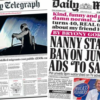 The Papers: UK missiles 'vital' to stop Putin, and 'nanny Starmer's ad ban'