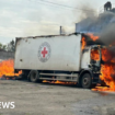 Three Red Cross staff killed in strike in eastern Ukraine