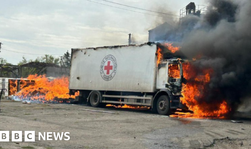 Three Red Cross staff killed in strike in eastern Ukraine