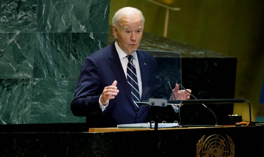 US-Präsident Joe Biden bei der UN-Generaldebatte.