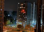 Ukraine hits MOSCOW in huge drone attack, sparking apartment building blaze, wrecking dozens of homes and killing at least one woman in shock blow to Putin