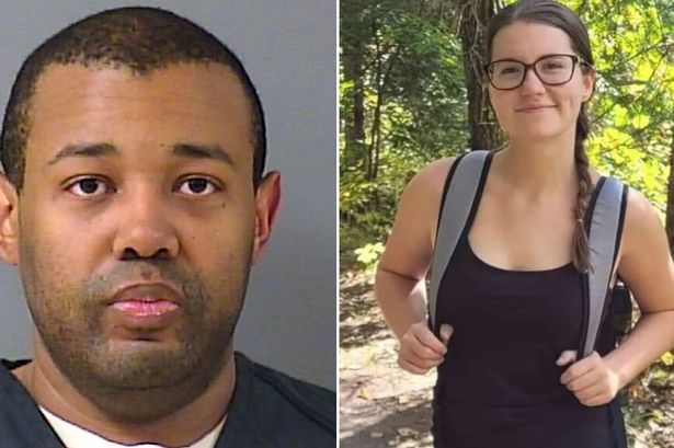 Woman's spurned co-worker who shot her dead smirks before going down for life