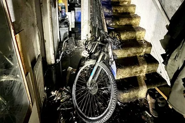 Worrying images show how e-bike battery explosion sparks devastating house fire