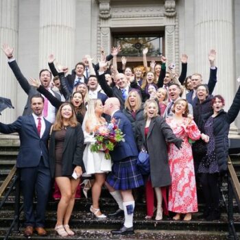 100 couples get married on same day as popular town hall arranges £100 ceremonies