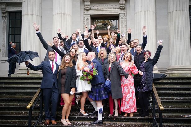 100 couples get married on same day as popular town hall arranges £100 ceremonies