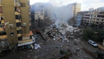 Destructions après des frappes israéliennes au sud de la capitale libanaise Beyrouth, le 1er octobre 2024