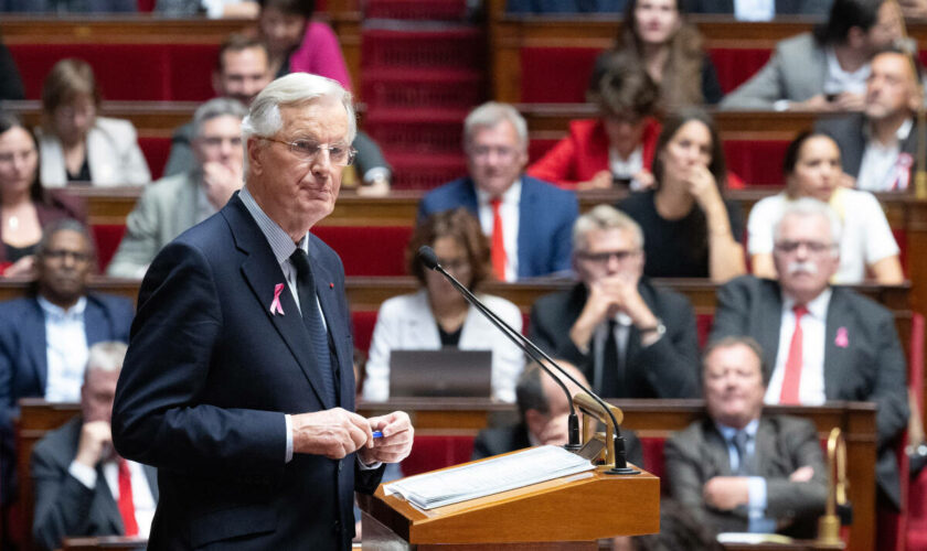 Plus court qu’Attal et Borne, moins dramatique que Castex : le discours de politique générale de Barnier décrypté en data