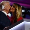 Republican presidential nominee and former U.S. President Donald Trump is joined on stage by his wife Melania after he finished giving his acceptance speech on Day 4 of the Republican National Convention (RNC), at the Fiserv Forum in Milwaukee, Wisconsin, U.S., July 18, 2024. REUTERS/Callaghan O'hare TPX IMAGES OF THE DAY